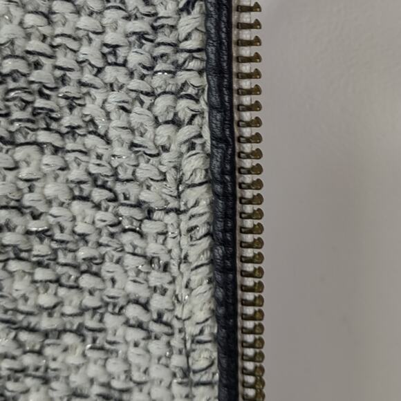 Talbots Zip-up Sweater Tweed Jacket Size Medium Flawed - Picture 12 of 16